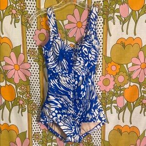 Vintage Silhouette Pinup Boyshort Swimsuit